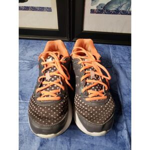 Adidas Women's running sneakers Adiprene + brown/ grey‎ /white polka dots 8.5
